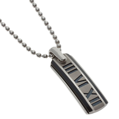 TIFFANY&Co. Atlas plate Necklace Silver TitaniumLadies [Used]