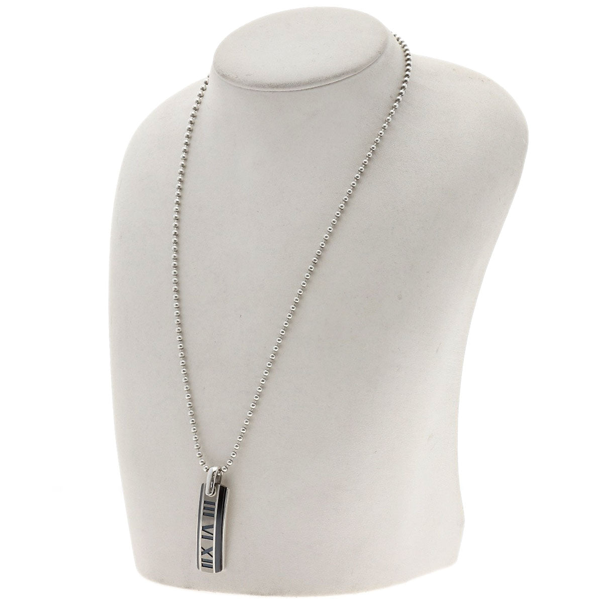 TIFFANY&Co. Atlas plate Necklace Silver TitaniumLadies [Used]