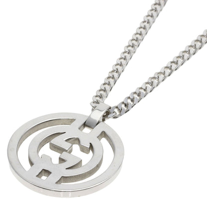 GUCCI Interlocking Necklace Silver Ladies [Used]