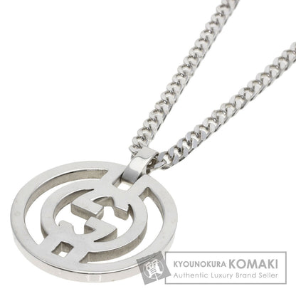 GUCCI Interlocking Necklace Silver Ladies [Used]