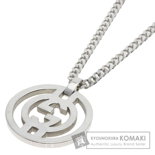 GUCCI Interlocking Necklace Silver Ladies [Used]