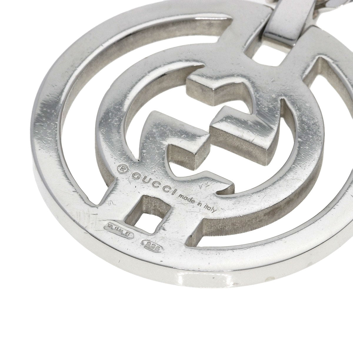 GUCCI Interlocking Necklace Silver Ladies [Used]