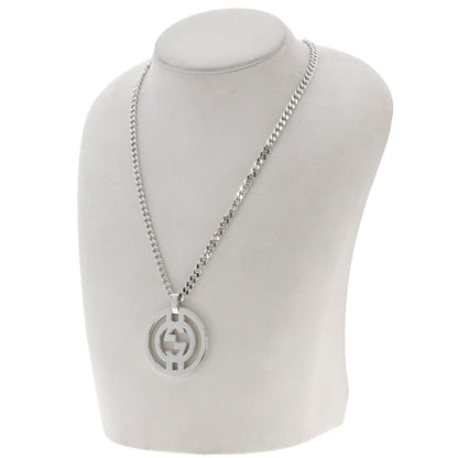 GUCCI Interlocking Necklace Silver Ladies [Used]