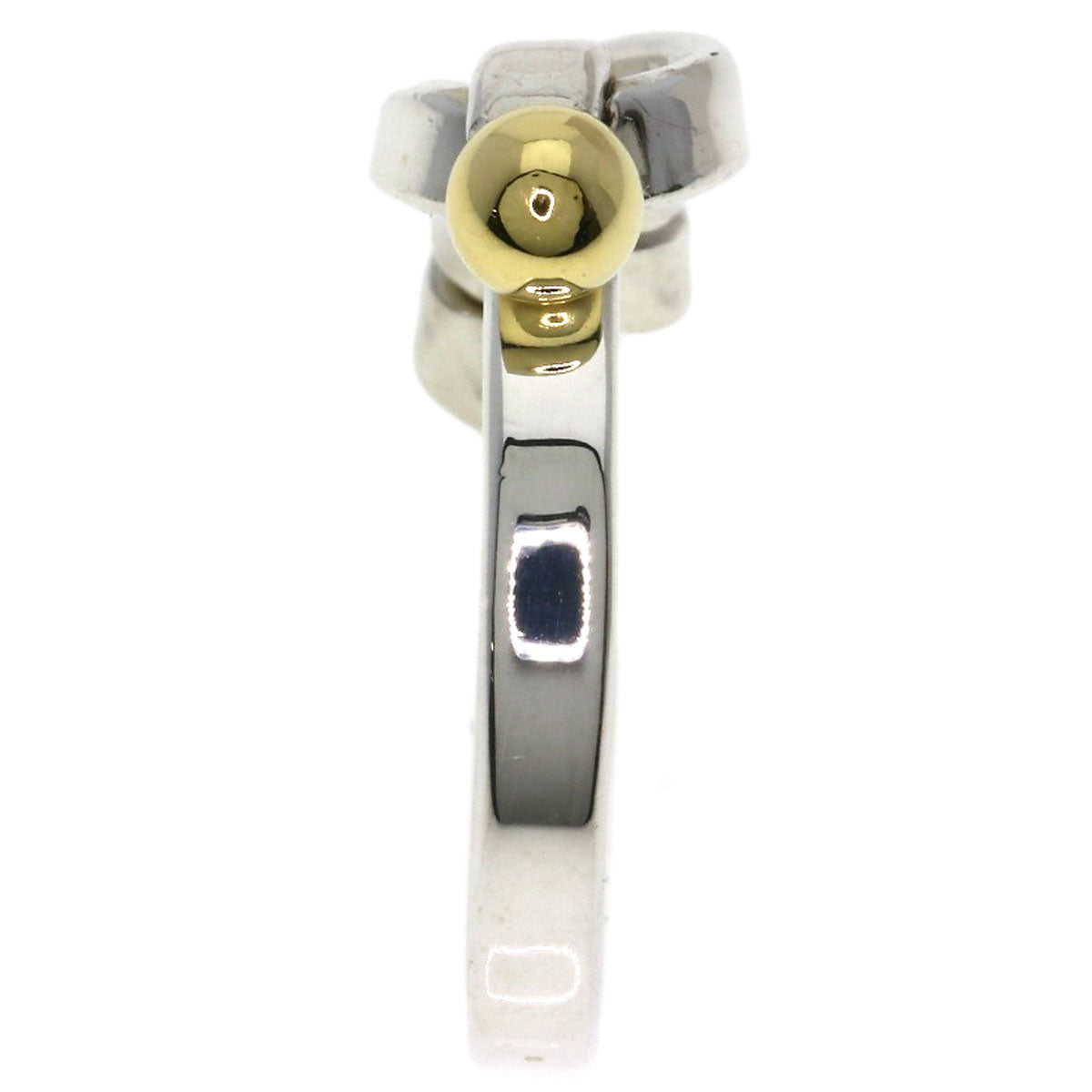 TIFFANY&Co. Flat Wire Ring Silver 18K Yellow GoldLadies [Used]