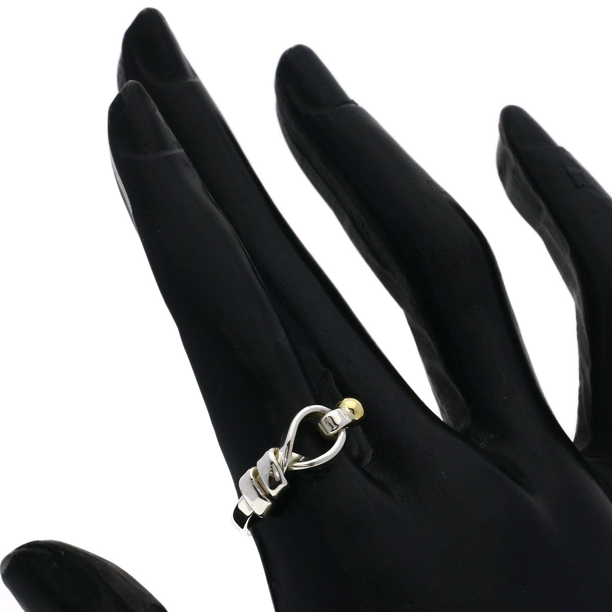 TIFFANY&Co. Flat Wire Ring Silver 18K Yellow GoldLadies [Used]