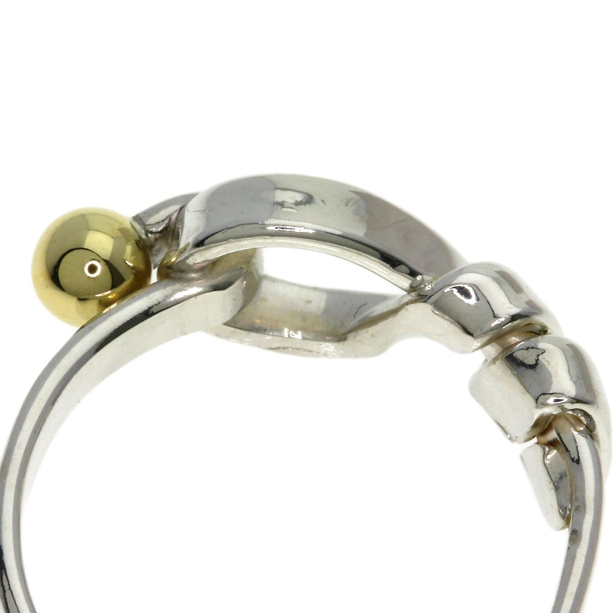 TIFFANY&Co. Flat Wire Ring Silver 18K Yellow GoldLadies [Used]