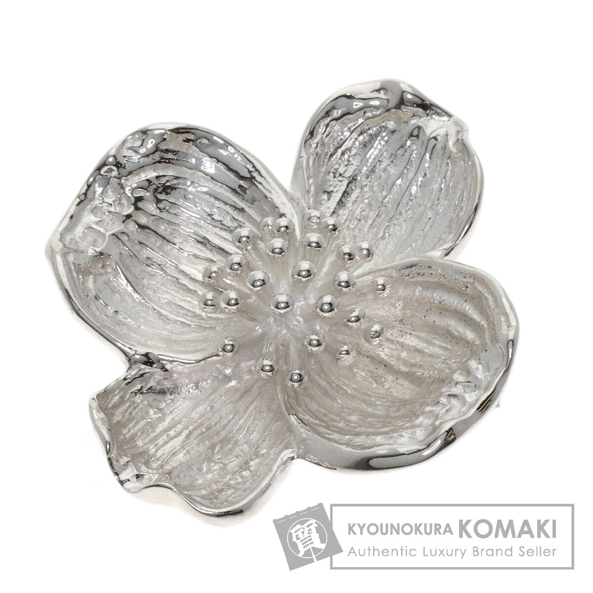 TIFFANY&Co. Dogwood Flower Brooch Silver Ladies [Used]