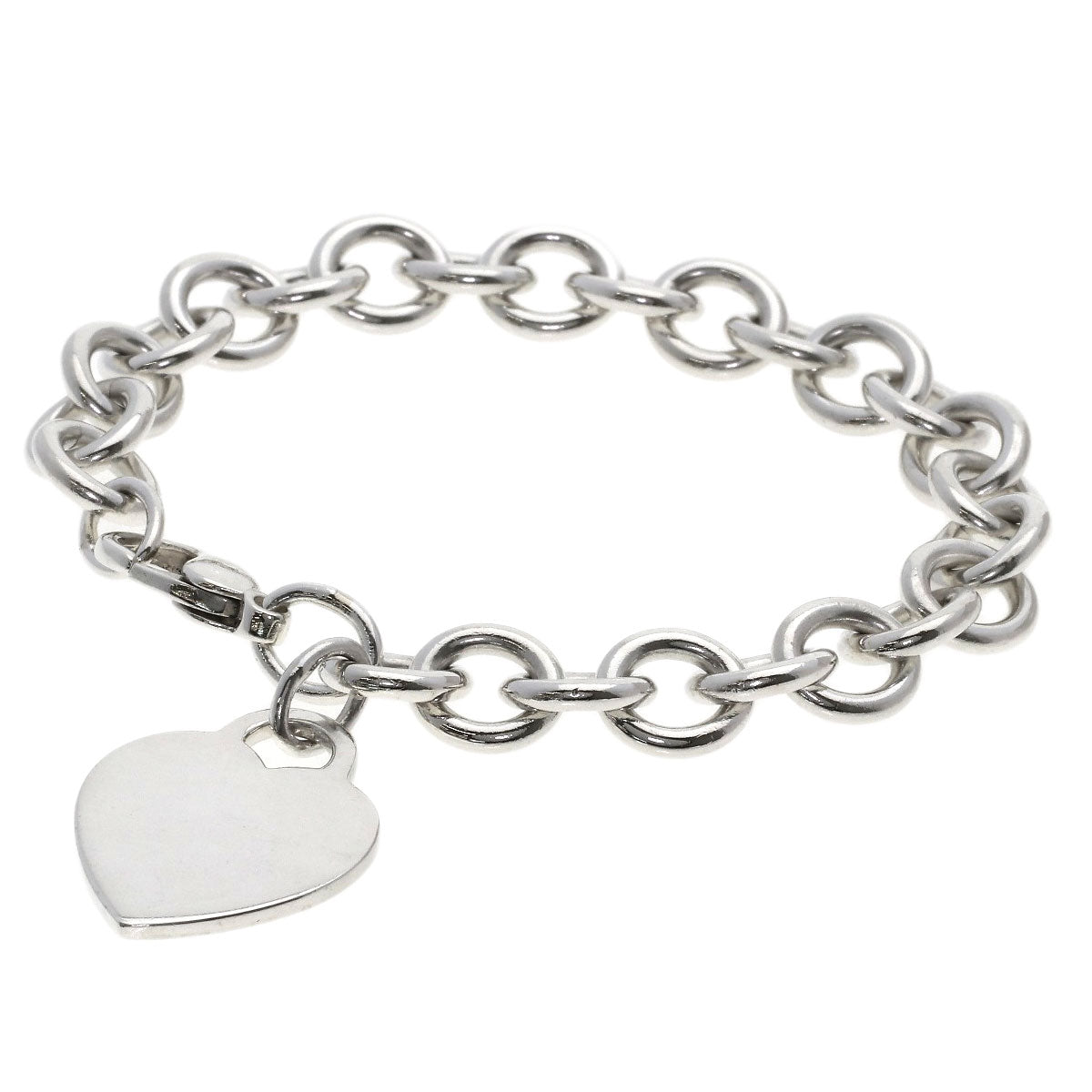 TIFFANY&Co. Heart tag Bracelet Silver Ladies [Used]