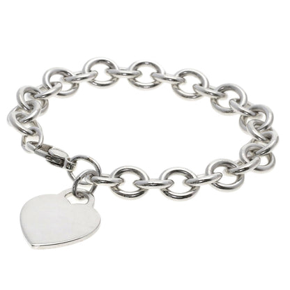 TIFFANY&Co. Heart tag Bracelet Silver Ladies [Used]
