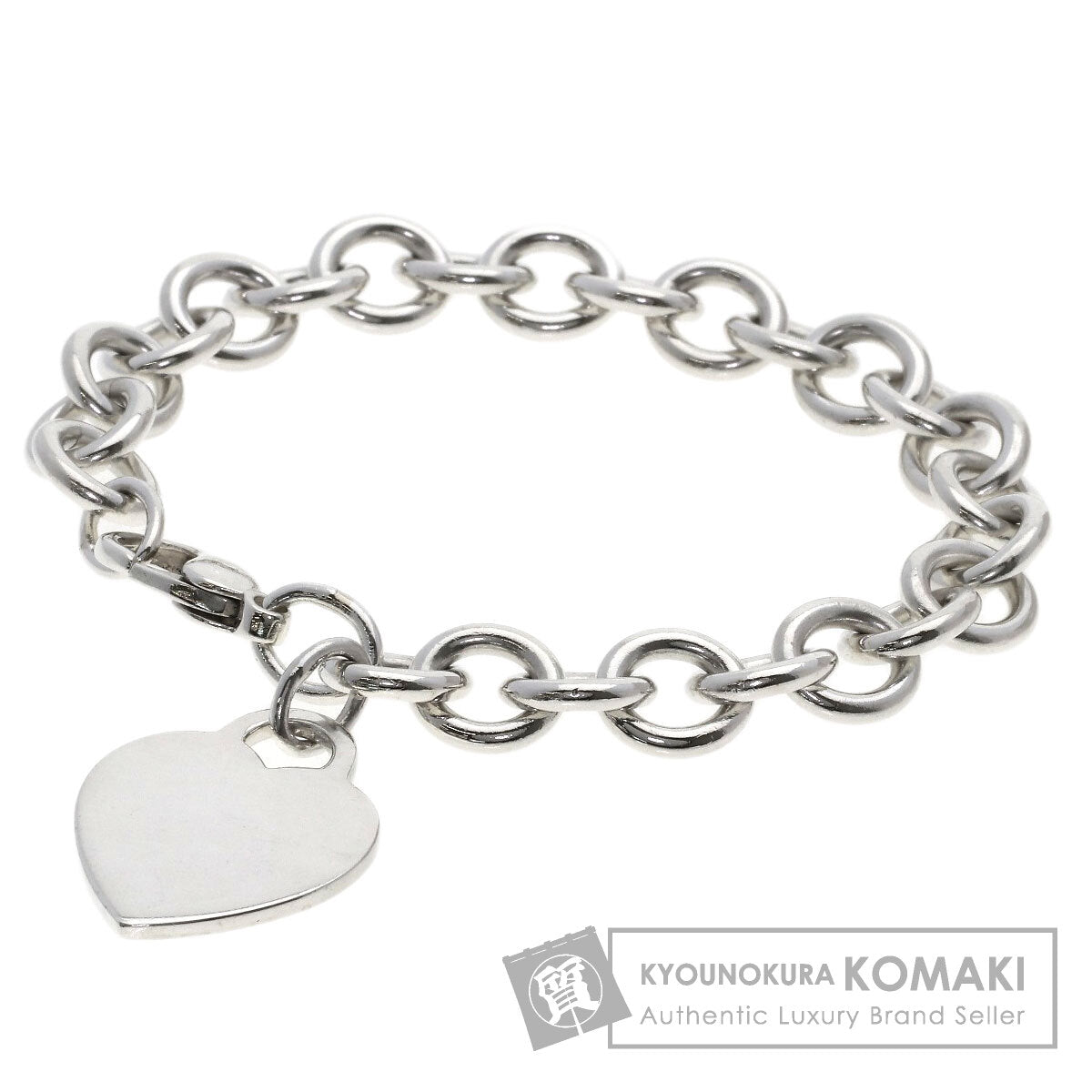 TIFFANY&Co. Heart tag Bracelet Silver Ladies [Used]