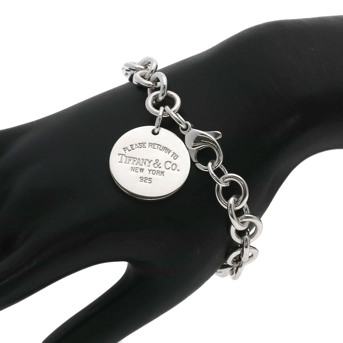 TIFFANY&Co. Round tags Bracelet Silver Ladies [Used]