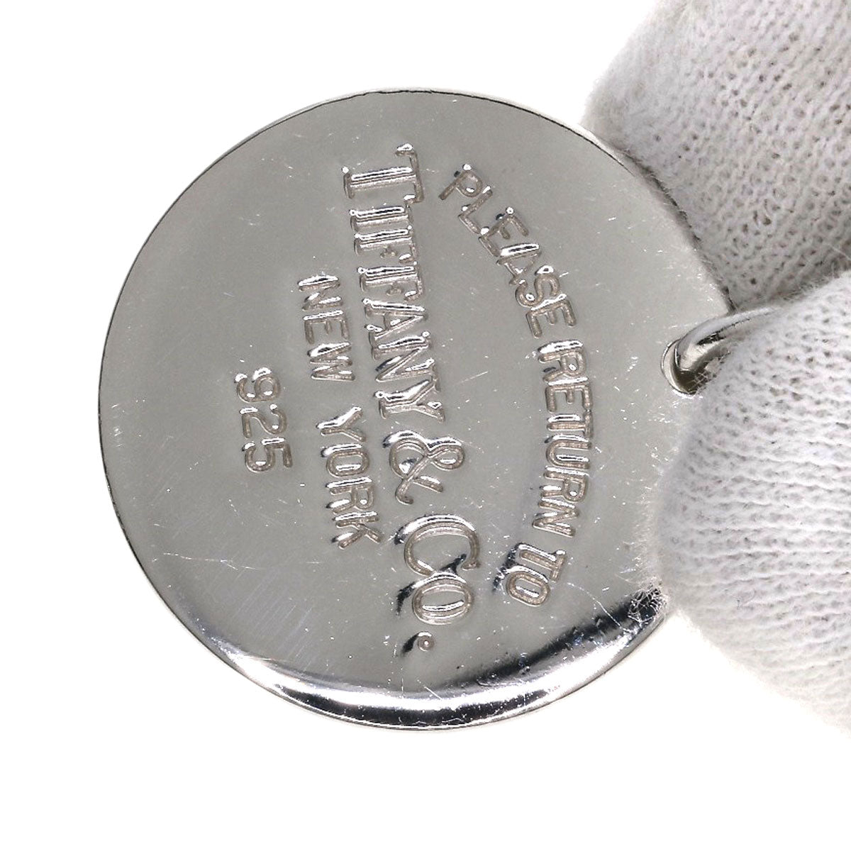 TIFFANY&Co. Round tags Bracelet Silver Ladies [Used]