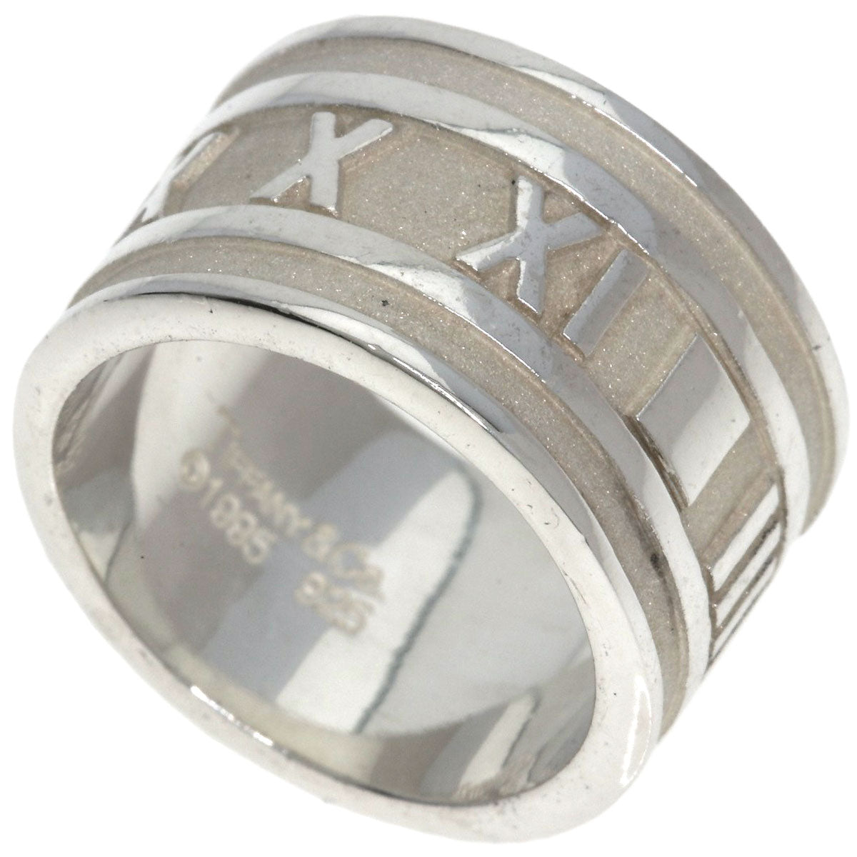 TIFFANY&Co. Atlas wide Ring Silver Ladies [Used]