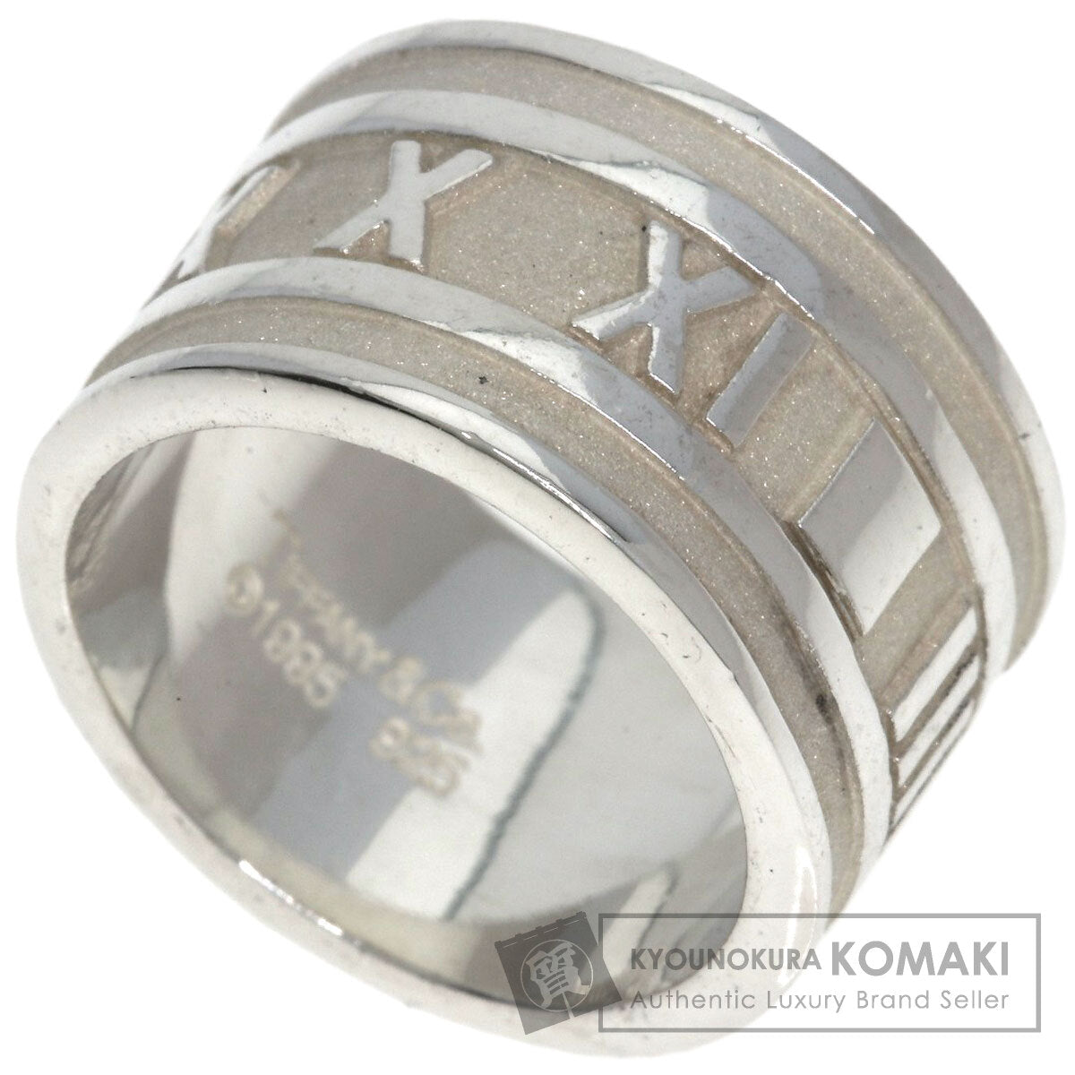 TIFFANY&Co. Atlas wide Ring Silver Ladies [Used]