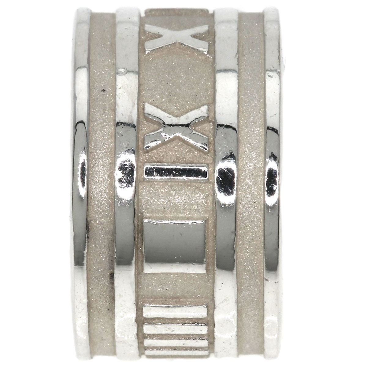 TIFFANY&Co. Atlas wide Ring Silver Ladies [Used]