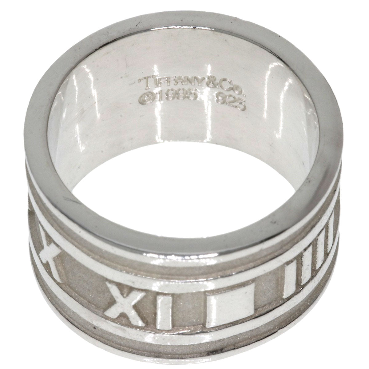 TIFFANY&Co. Atlas wide Ring Silver Ladies [Used]