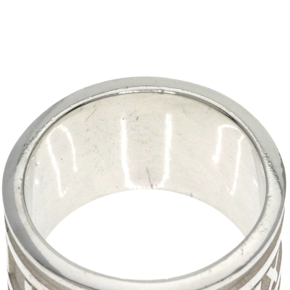 TIFFANY&Co. Atlas wide Ring Silver Ladies [Used]