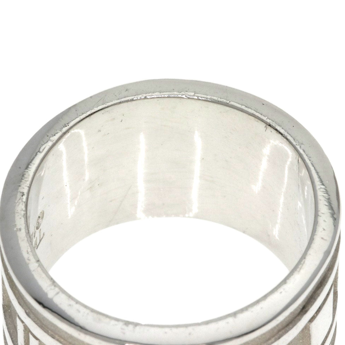 TIFFANY&Co. Atlas wide Ring Silver Ladies [Used]