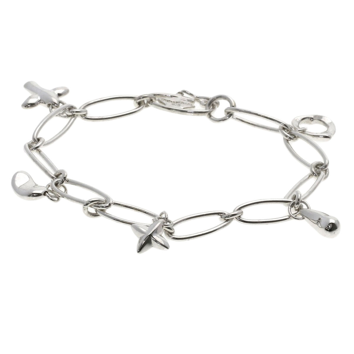 TIFFANY&Co. Elsa Peretti 5 Charm Bracelet Silver Ladies [Used]