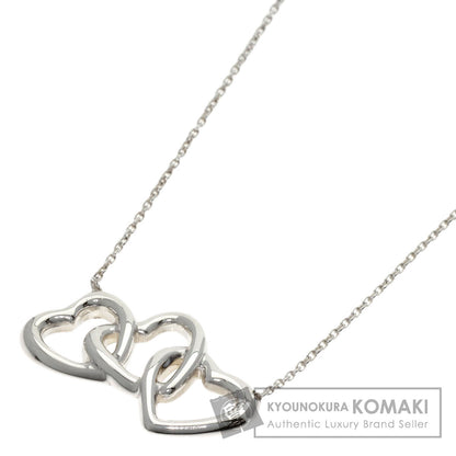 TIFFANY&Co. Triple heart Necklace Silver Ladies [Used]