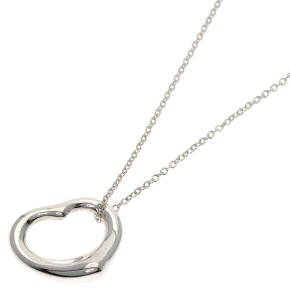 TIFFANY&Co. Open heart Necklace Silver Ladies [Used]