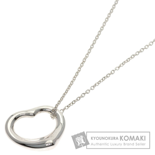 TIFFANY&Co. Open heart Necklace Silver Ladies [Used]