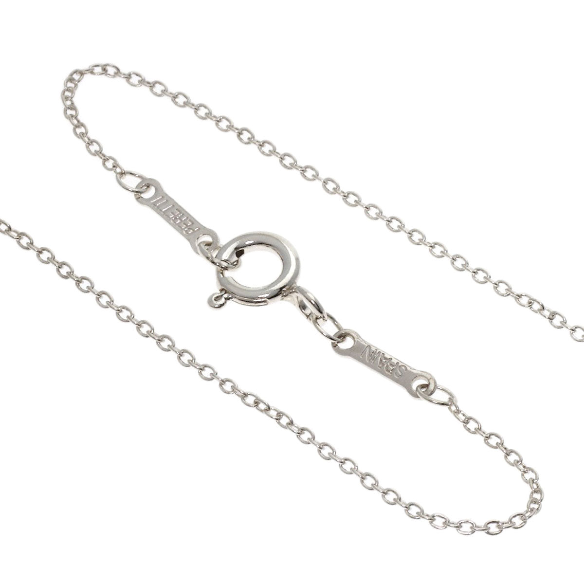 TIFFANY&Co. Open heart Necklace Silver Ladies [Used]