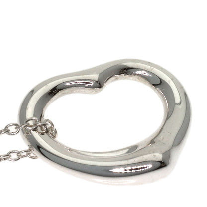 TIFFANY&Co. Open heart Necklace Silver Ladies [Used]