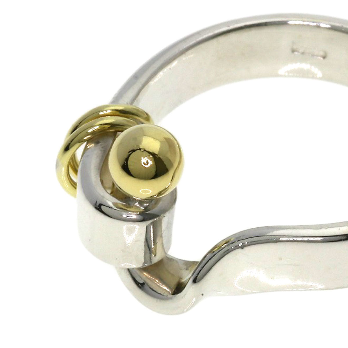 TIFFANY&Co. Hook & Eye Ring Silver 18K Yellow GoldLadies [Used]