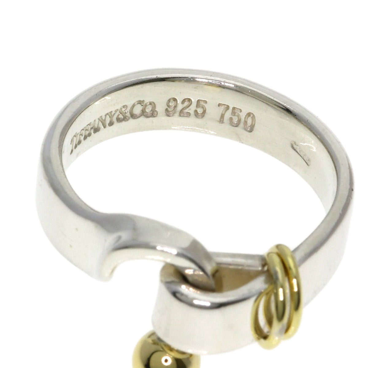 TIFFANY&Co. Hook & Eye Ring Silver 18K Yellow GoldLadies [Used]