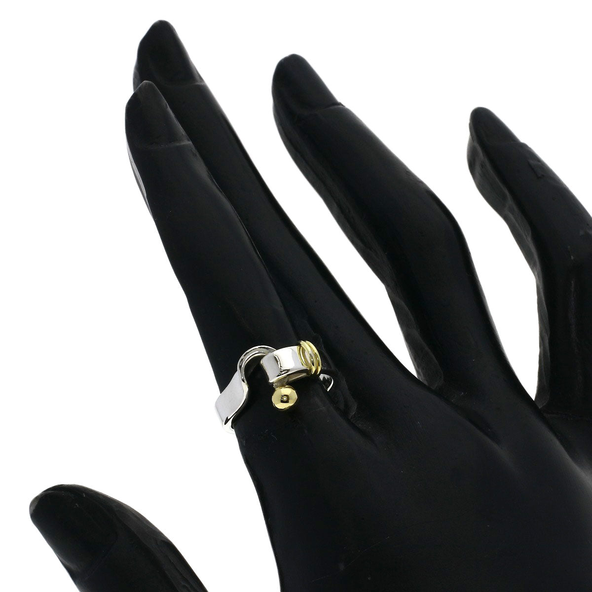 TIFFANY&Co. Hook & Eye Ring Silver 18K Yellow GoldLadies [Used]