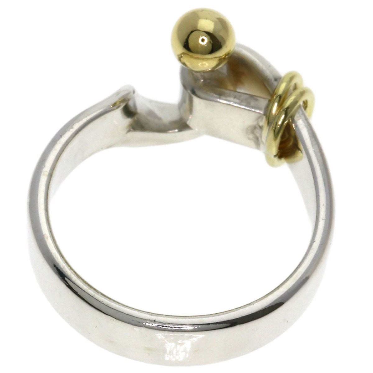 TIFFANY&Co. Hook & Eye Ring Silver 18K Yellow GoldLadies [Used]