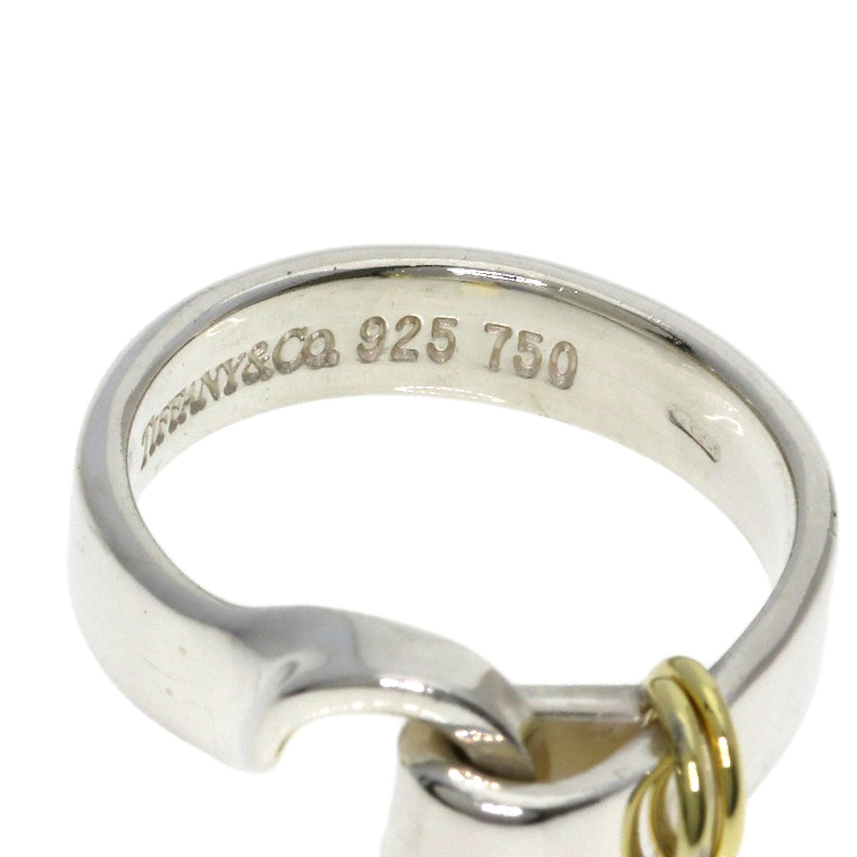 TIFFANY&Co. Hook & Eye Ring Silver 18K Yellow GoldLadies [Used]