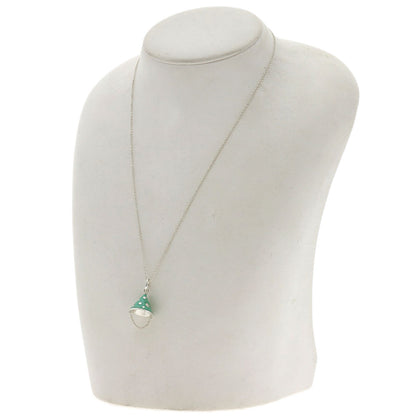 TIFFANY&Co. Party Hat Enamel Necklace Silver Ladies [Used]
