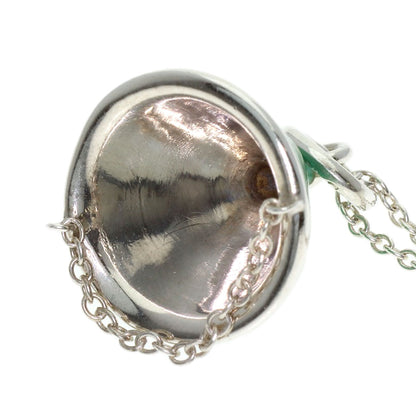 TIFFANY&Co. Party Hat Enamel Necklace Silver Ladies [Used]