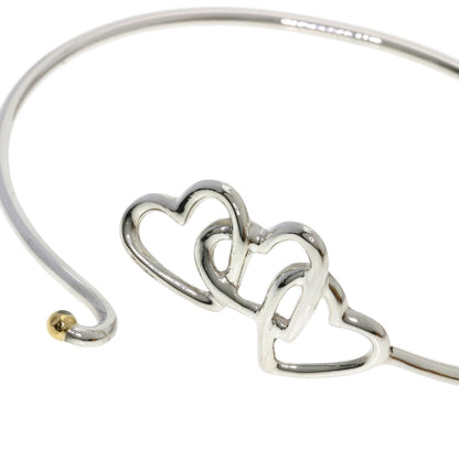 TIFFANY&Co. Triple heart Bracelet Silver 18K Yellow GoldLadies [Used]