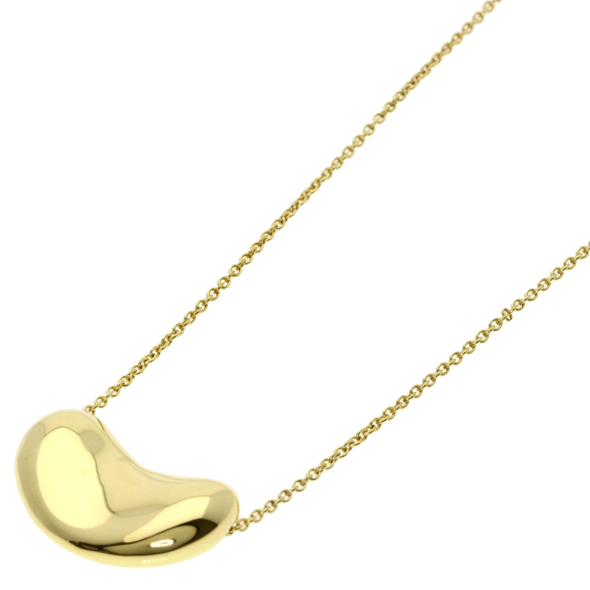TIFFANY&Co. Bean Necklace K18 Yellow Gold Ladies [Used]