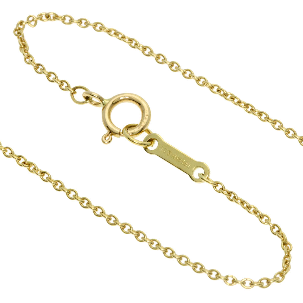 TIFFANY&Co. Bean Necklace K18 Yellow Gold Ladies [Used]