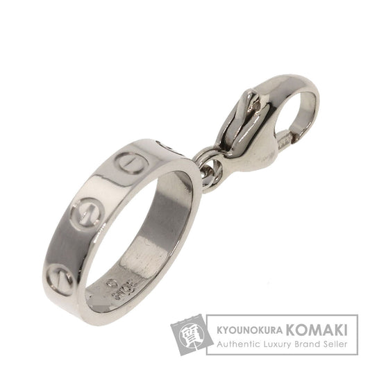 CARTIER Love charm Pendant top K18 White Gold Ladies [Used]
