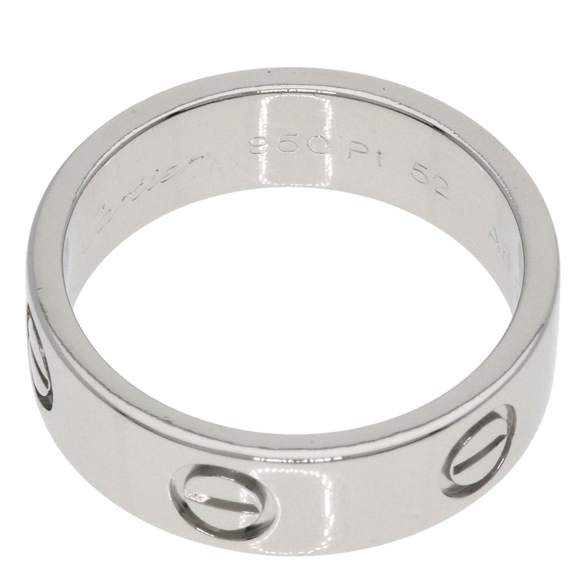 CARTIER love ring #52 Ring Platinum PT950 Ladies [Used]