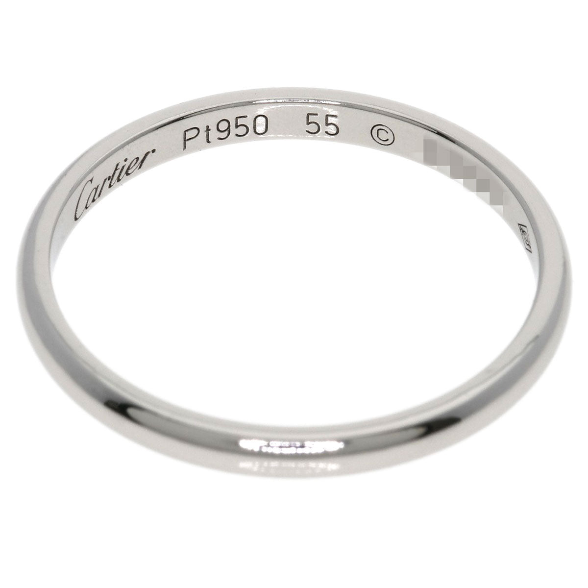 CARTIER Wedding #55 Ring Platinum PT950 Ladies [Used]