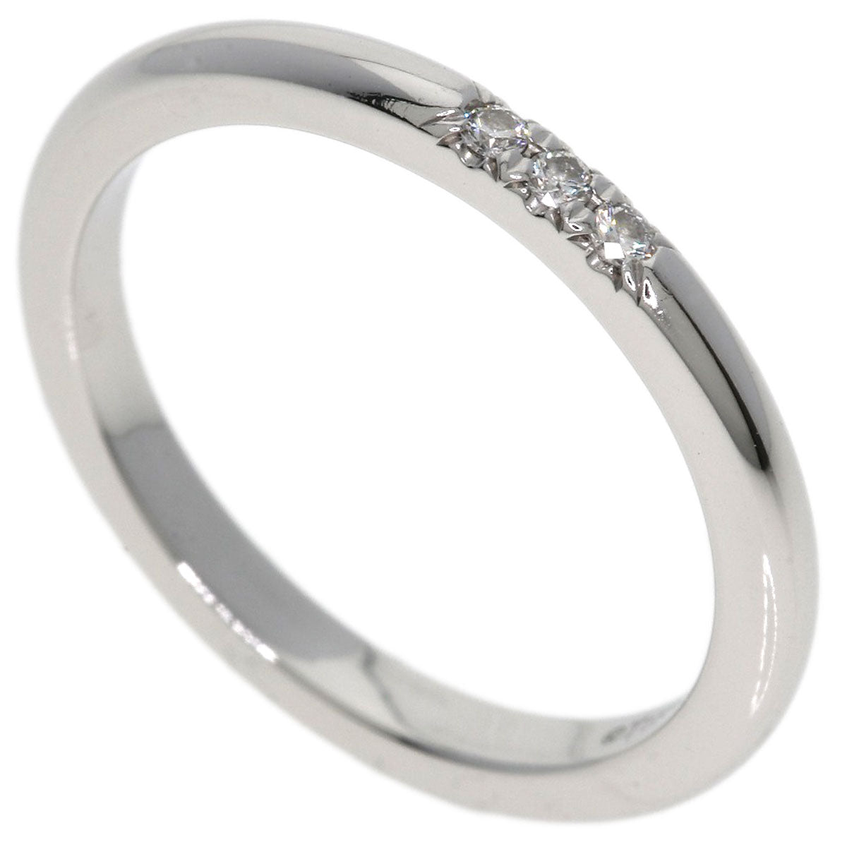 TIFFANY&Co. Forever 3P Diamond Ring Platinum PT950 Ladies [Used]