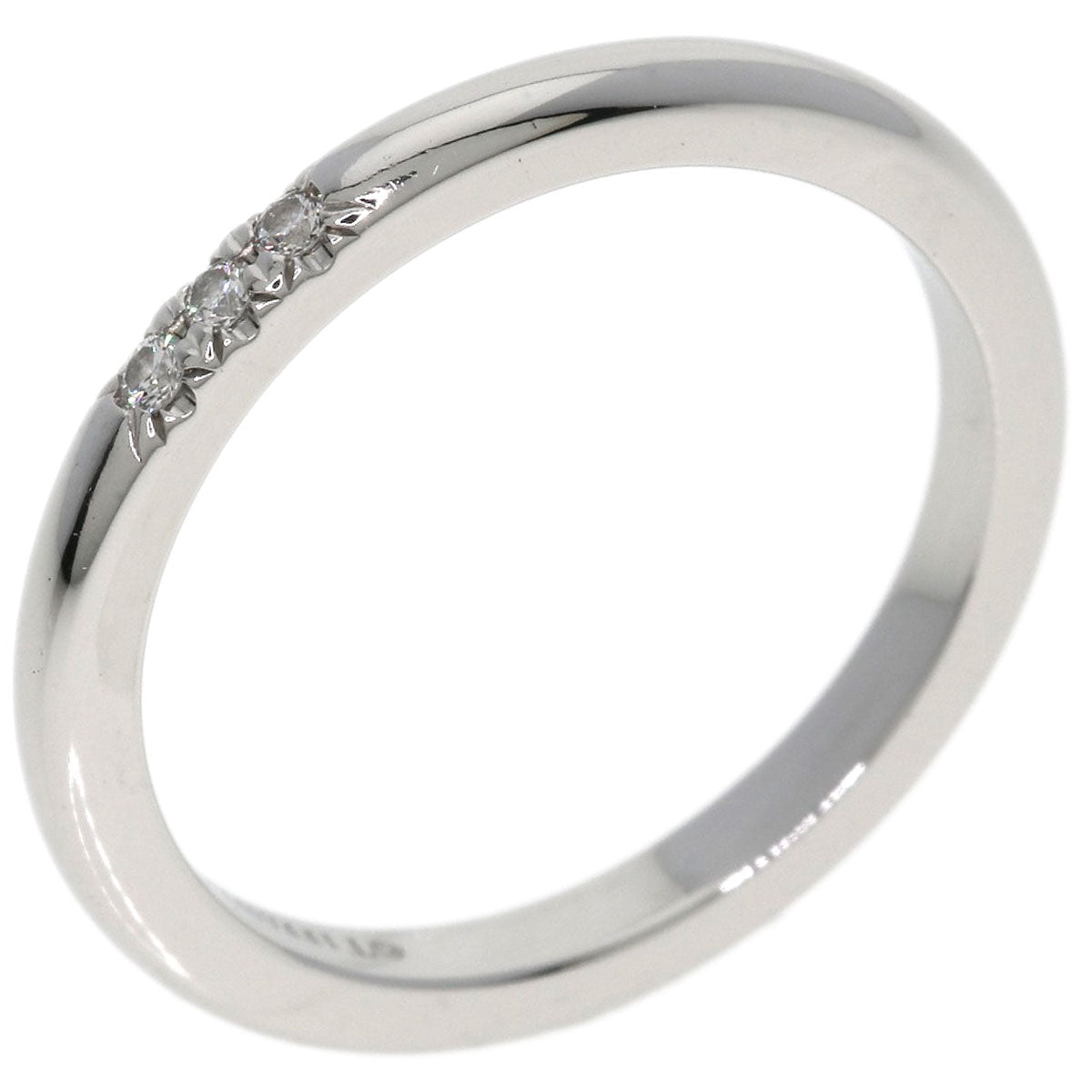 TIFFANY&Co. Forever 3P Diamond Ring Platinum PT950 Ladies [Used]