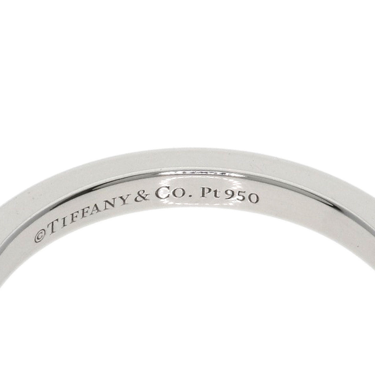 TIFFANY&Co. Forever 3P Diamond Ring Platinum PT950 Ladies [Used]