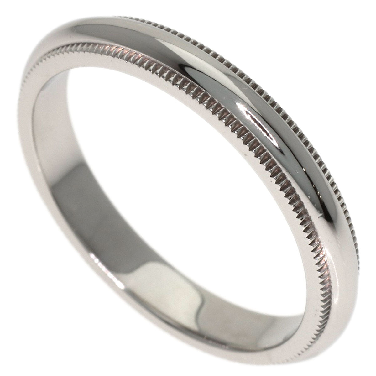 TIFFANY&Co. Milgrain Ring Platinum PT950 Ladies [Used]