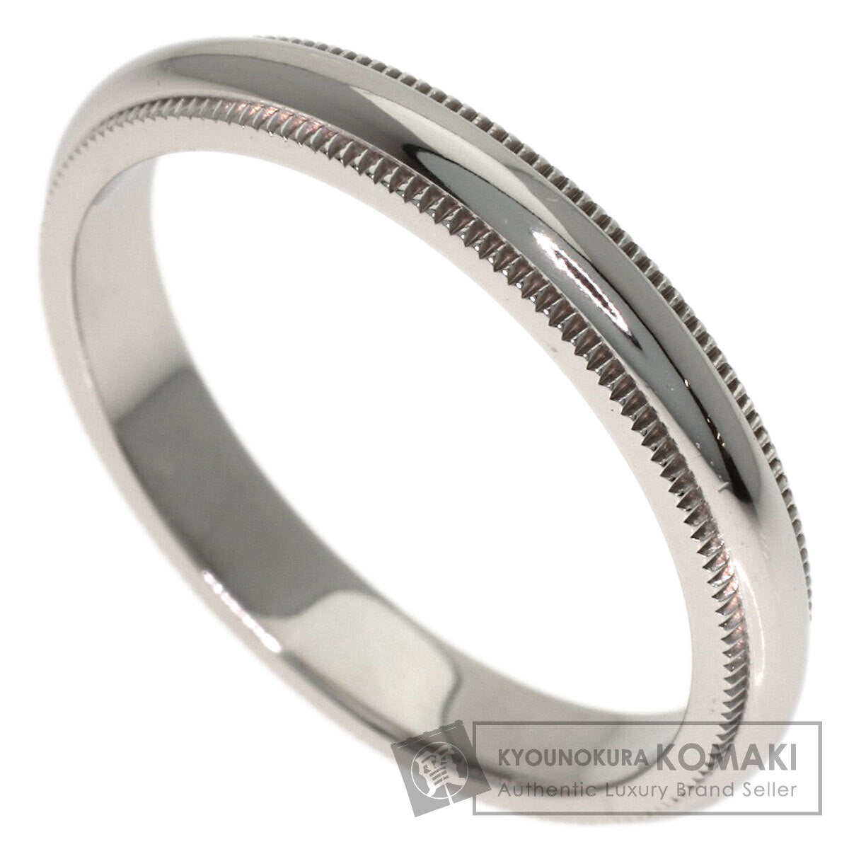TIFFANY&Co. Milgrain Ring Platinum PT950 Ladies [Used]