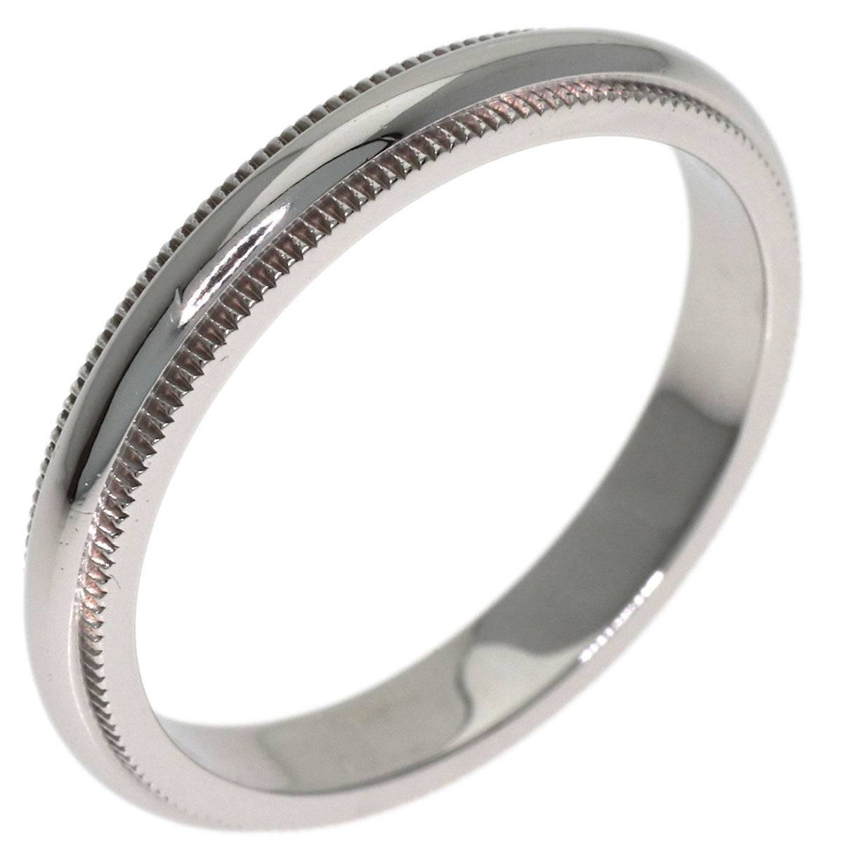 TIFFANY&Co. Milgrain Ring Platinum PT950 Ladies [Used]