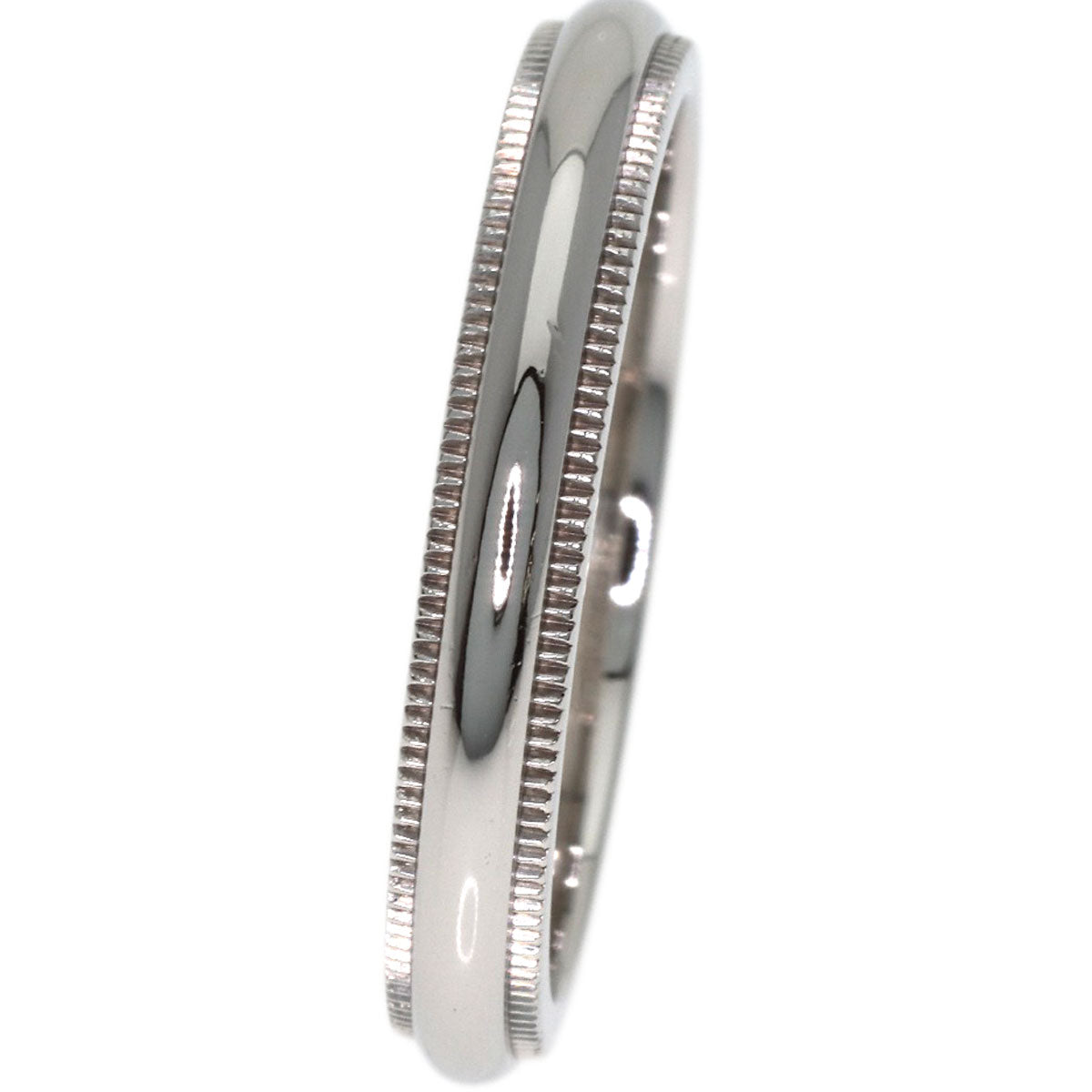 TIFFANY&Co. Milgrain Ring Platinum PT950 Ladies [Used]