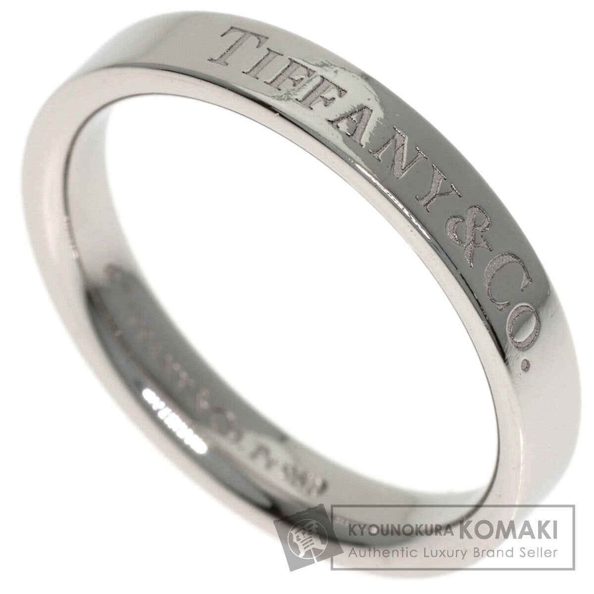TIFFANY&Co. Flat band Ring Platinum PT950 Ladies [Used]