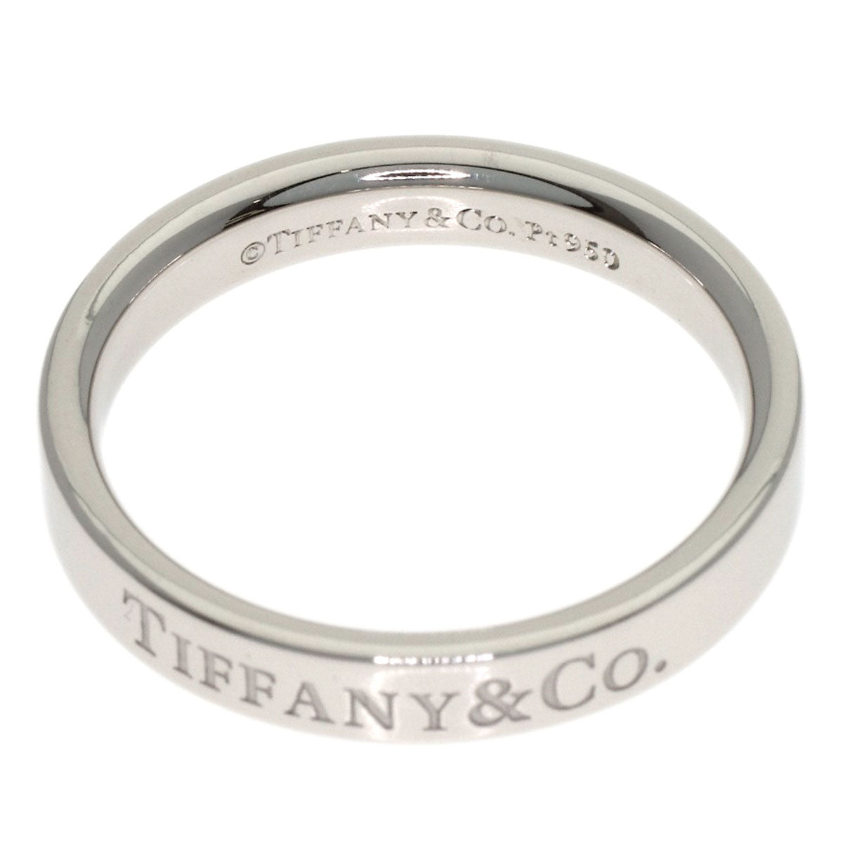 TIFFANY&Co. Flat band Ring Platinum PT950 Ladies [Used]